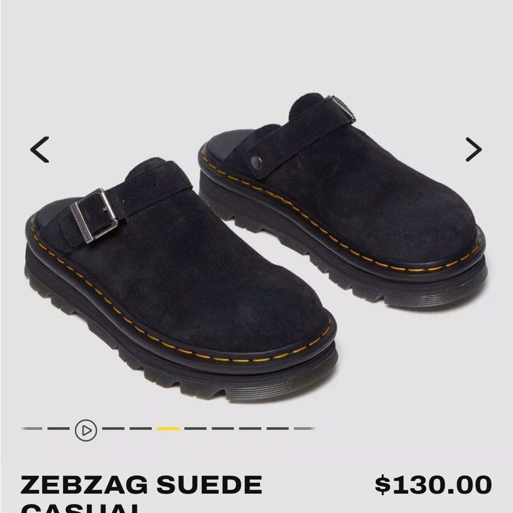 Dr. Martens Zebzag Suede Casual Clogs